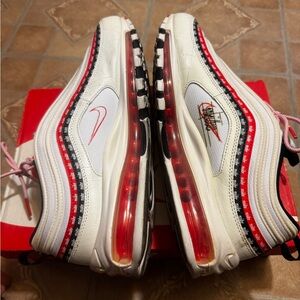 Nike Air Max 97 "Script Swoosh" Pack - White/Red/Black (Size 11)